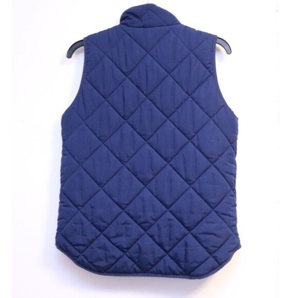 J. Crew Vest‎ Womens Puffer Diamond Quilted Full Zip Small Blue Gorpcore - Picture 5 of 8
